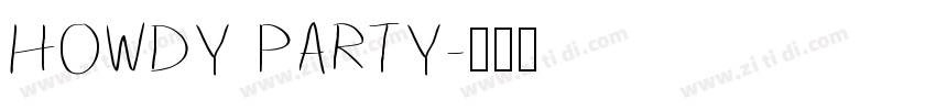 Howdy Party字体转换